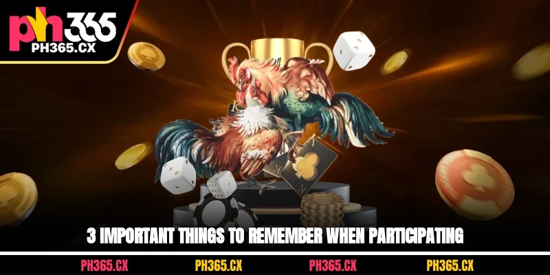 3 Important Things to Remember When Participating