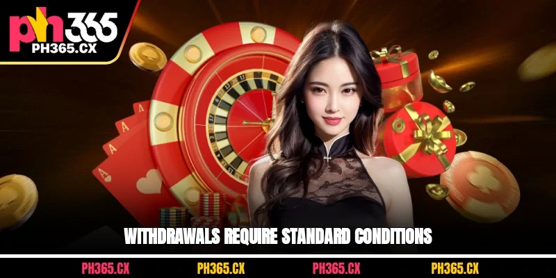 Withdrawals require standard conditions